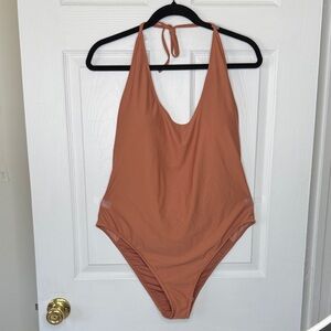 Aerie Terracotta One Piece Swimsuit